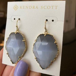NWOT Kendra Scott Corley Earring Slate Gray